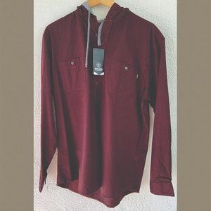 NWT Molokai Surf Co Mens Button‎ Front Hooded Jacket